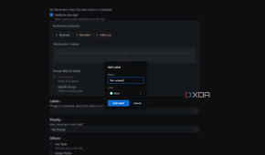 adding a label in donetick