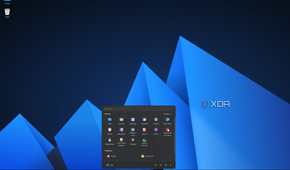 Screenshot of AnduinOS showing the Start menu equivalent
