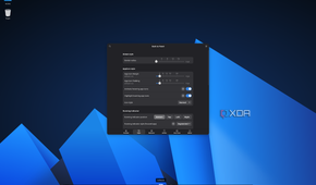Screenshot of AnduinOS taskbar settings showing style settings with animations enabled on hover