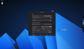 Screenshot of AnduinOS showing settings for the taskbar with the taskbar on the right edge of the screen