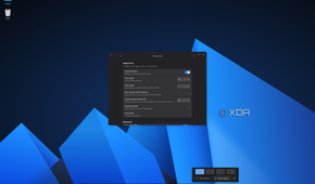 Screenshot of the Tiling Shell extension and its settings on AnduinOS