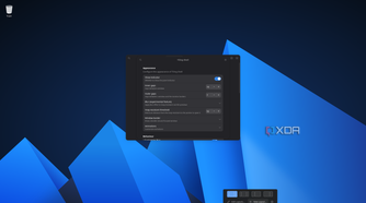 Screenshot of the Tiling Shell extension and its settings on AnduinOS
