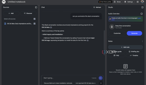 Asking NotebookLM questions about slack conversation