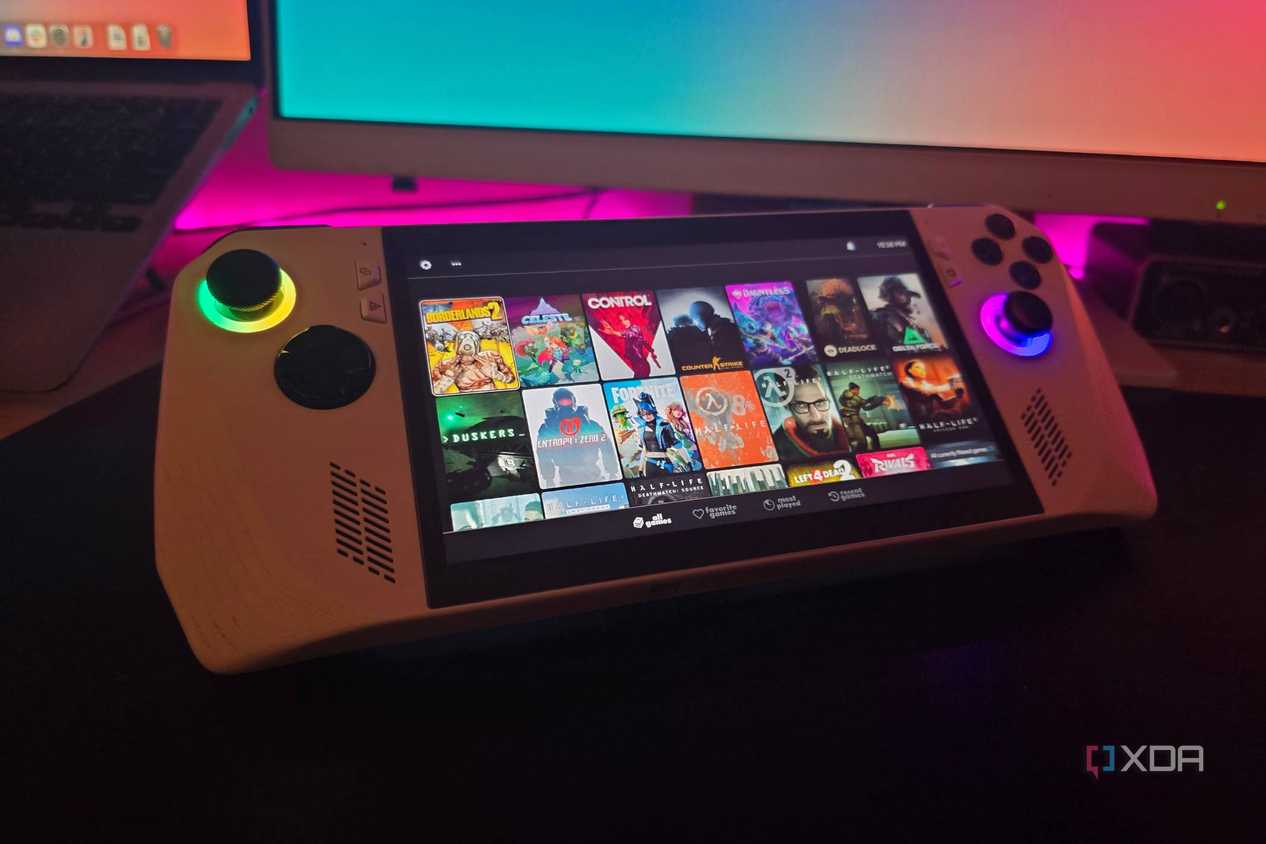 Asus ROG Ally running Playnite.