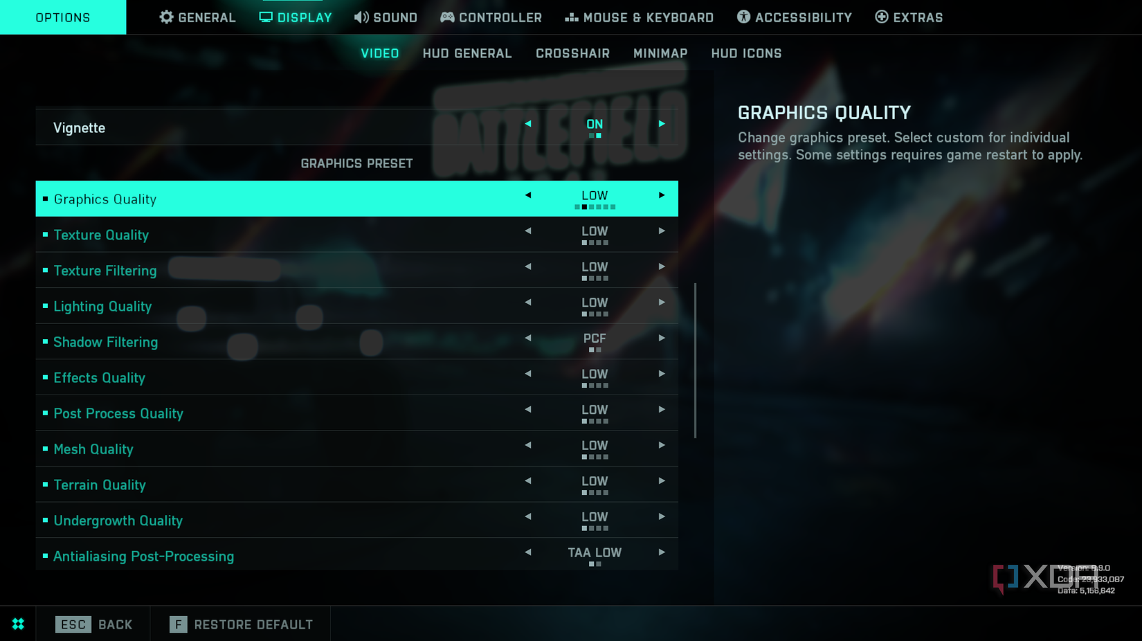 Battlefield 2042 graphics settings