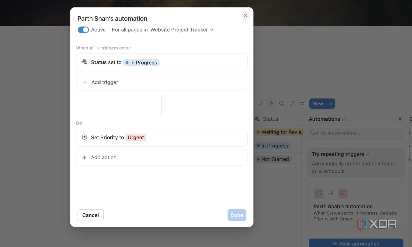 Notion Process Status I use these 5 Notion database automations to stay on top of my tasks