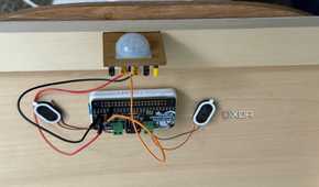 PIR Motion hooked to an adafruit board