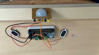 PIR Motion hooked to an adafruit board