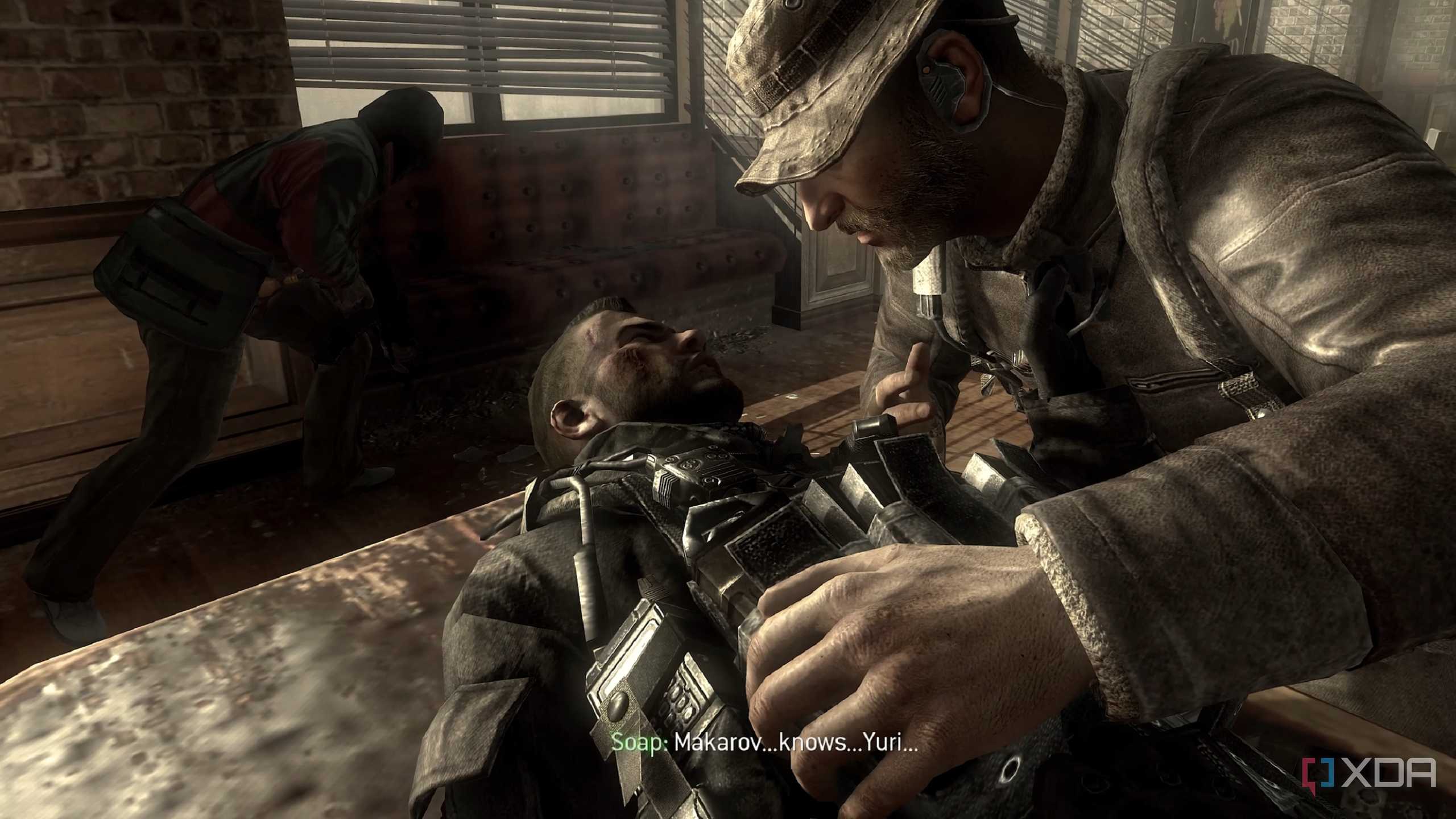 John Price and Soap MacTavish in Call of Duty: Modern Warfare III (2011).