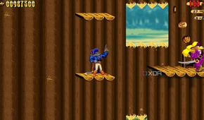 Claw shooting in the 1997 game Claw.