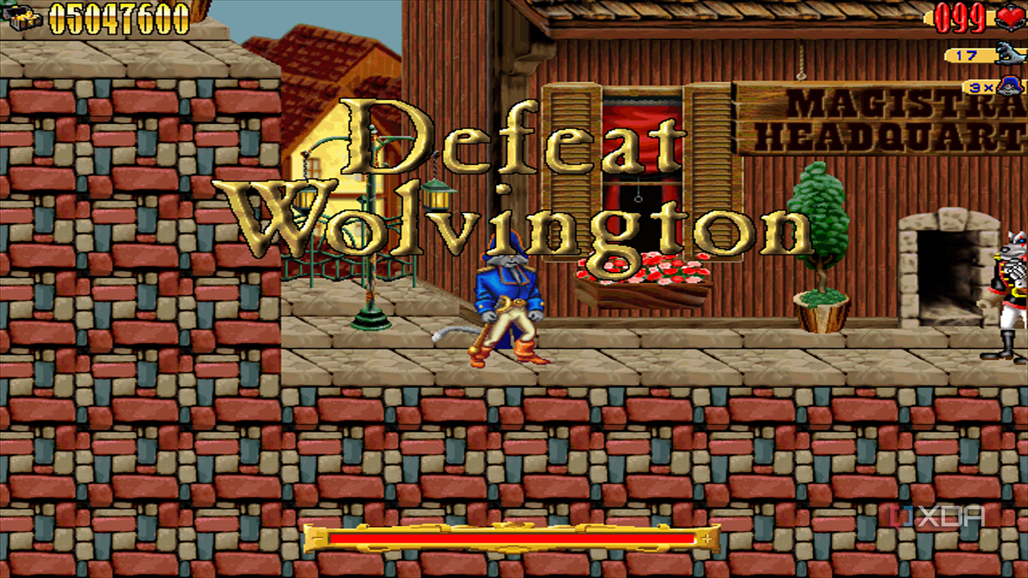 Level 6 boss fight in the 1997 game Claw.
