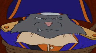 Cutscene from the 1997 game Claw.