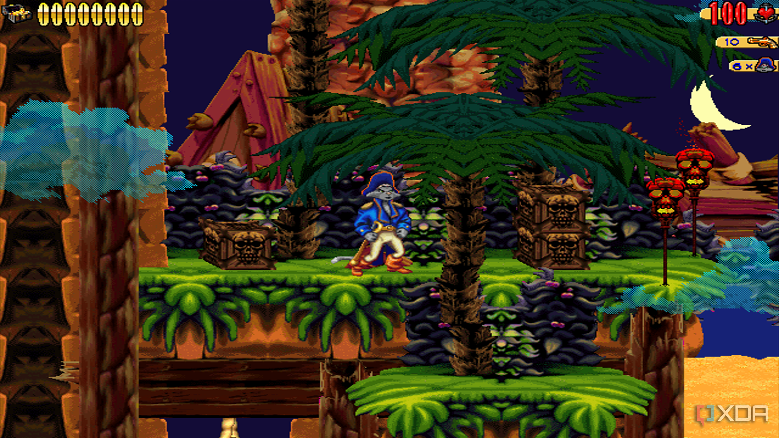 A custom pirate cove-based level in the 1997 game Claw.