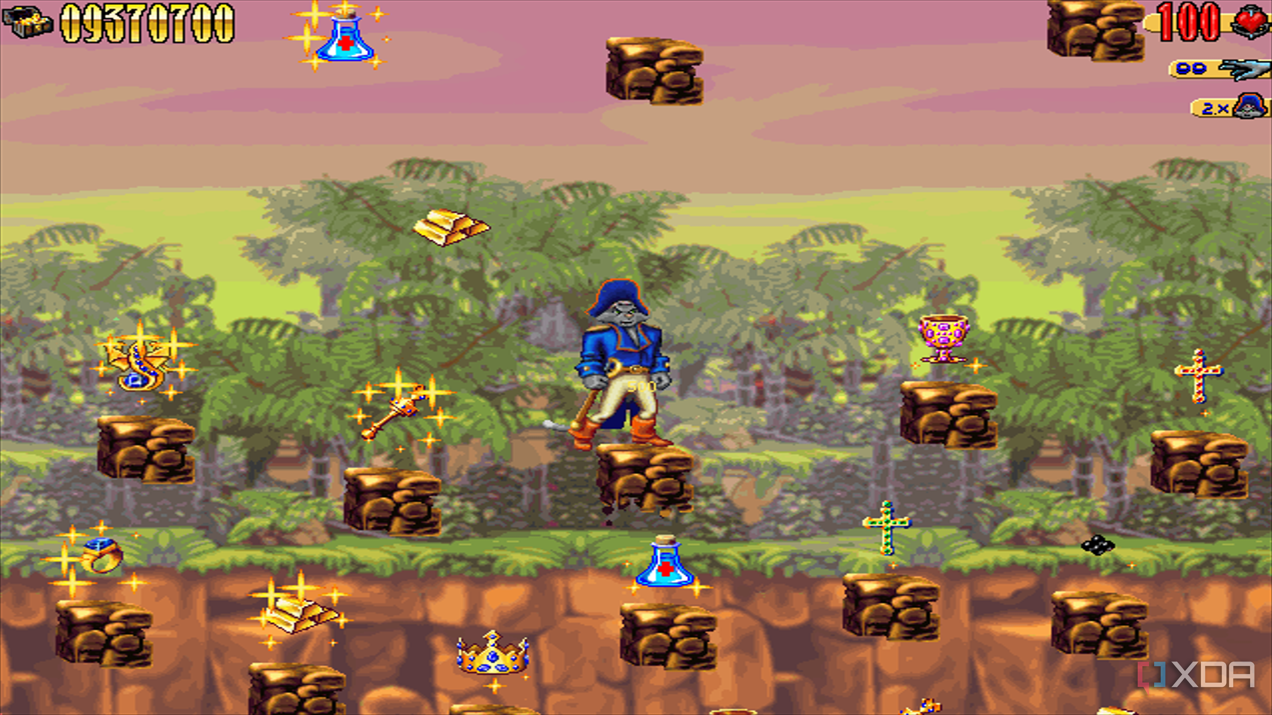 A custom level in the 1997 game Claw.