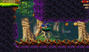 Claw crouched and brandishing a revolver in the 1997 game Claw.