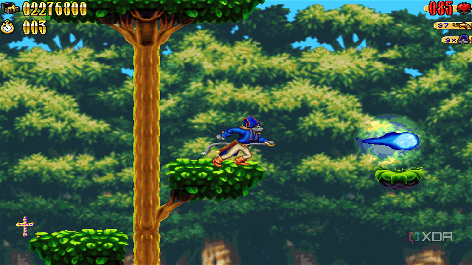 Screenshot from the 1997 game Claw.