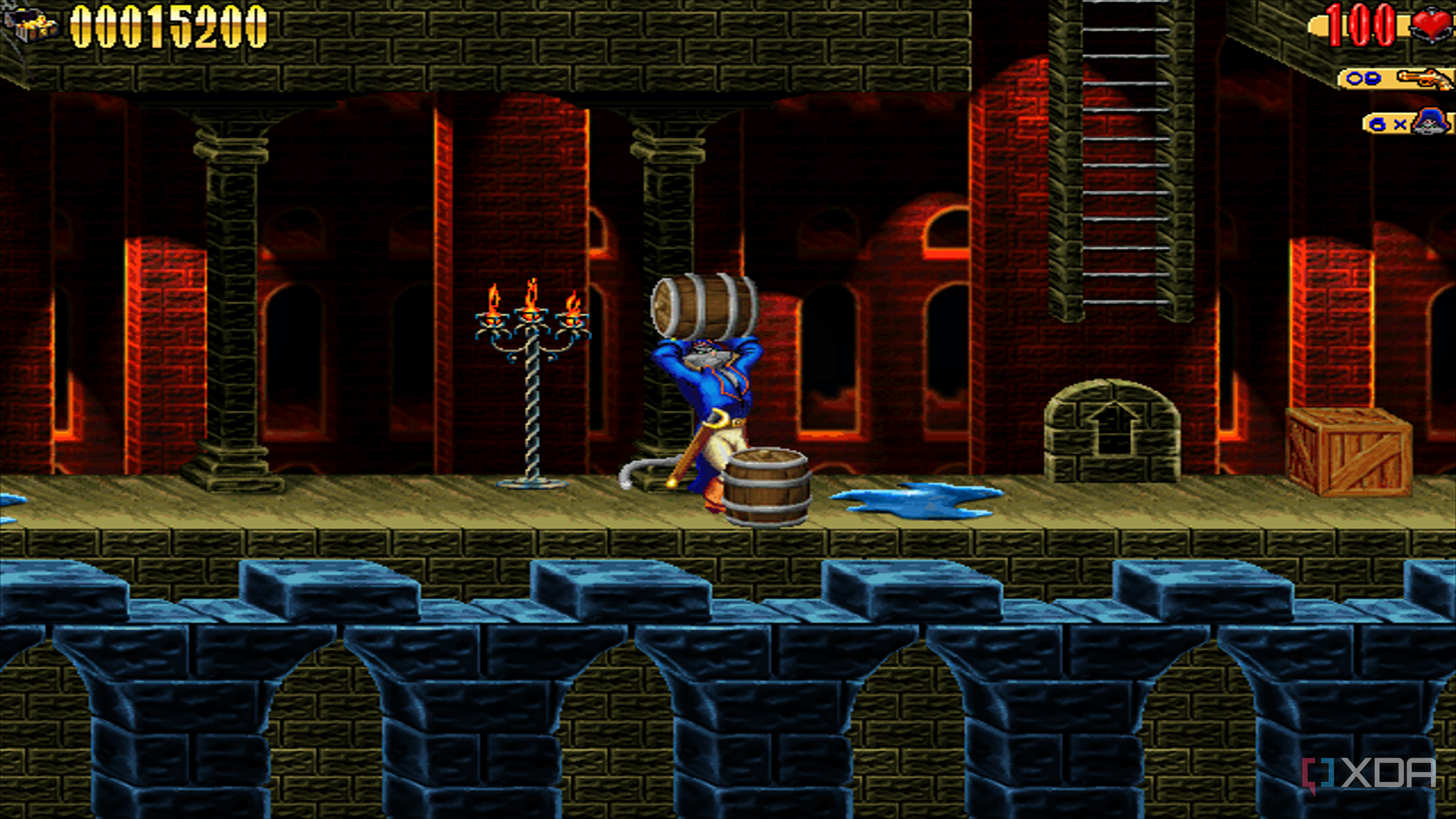 Screenshot from the 1997 game Claw.