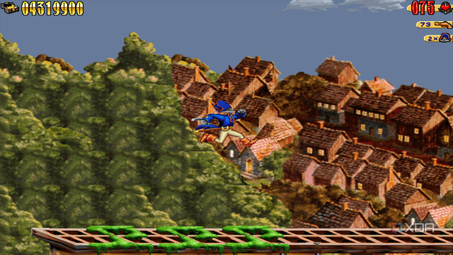 Screenshot from the 1997 game Claw.
