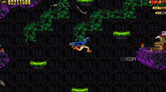 Tricky platforming section in the 1997 game Claw.