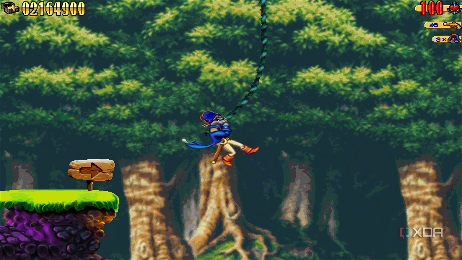 Screenshot from the 1997 game Claw.