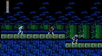 Screenshot from the NES game Castlevania II: Simon's Quest.