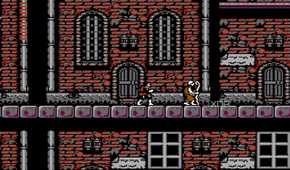 Screenshot from the NES game Castlevania II: Simon's Quest.