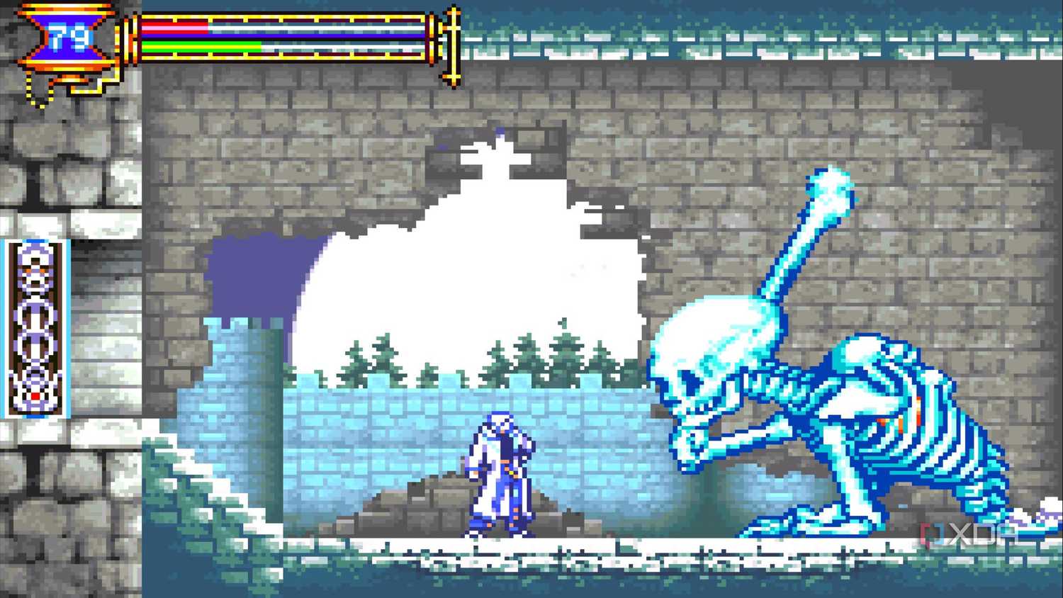 Screenshot from the game Castlevania: Aria of Sorrow.