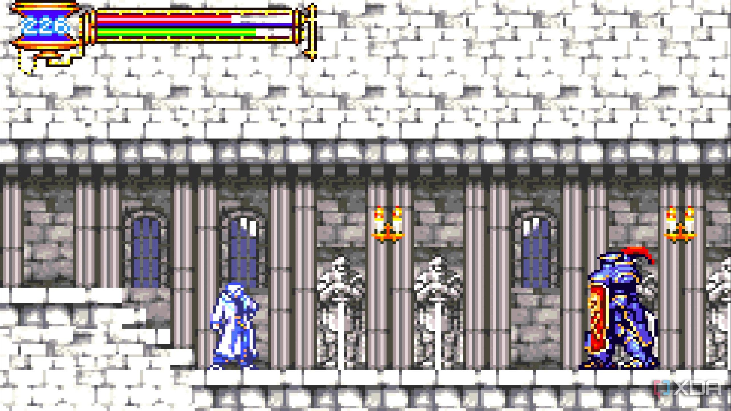 Screenshot from the game Castlevania: Aria of Sorrow.