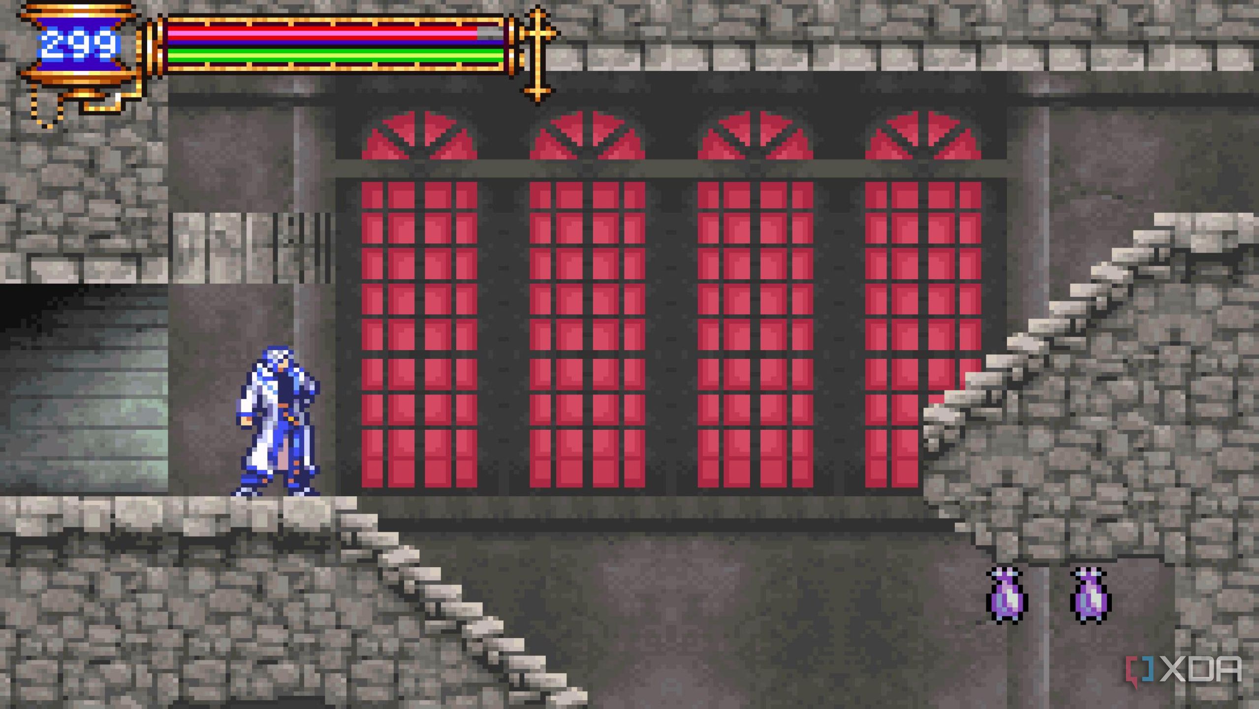 Screenshot from the game Castlevania: Aria of Sorrow.