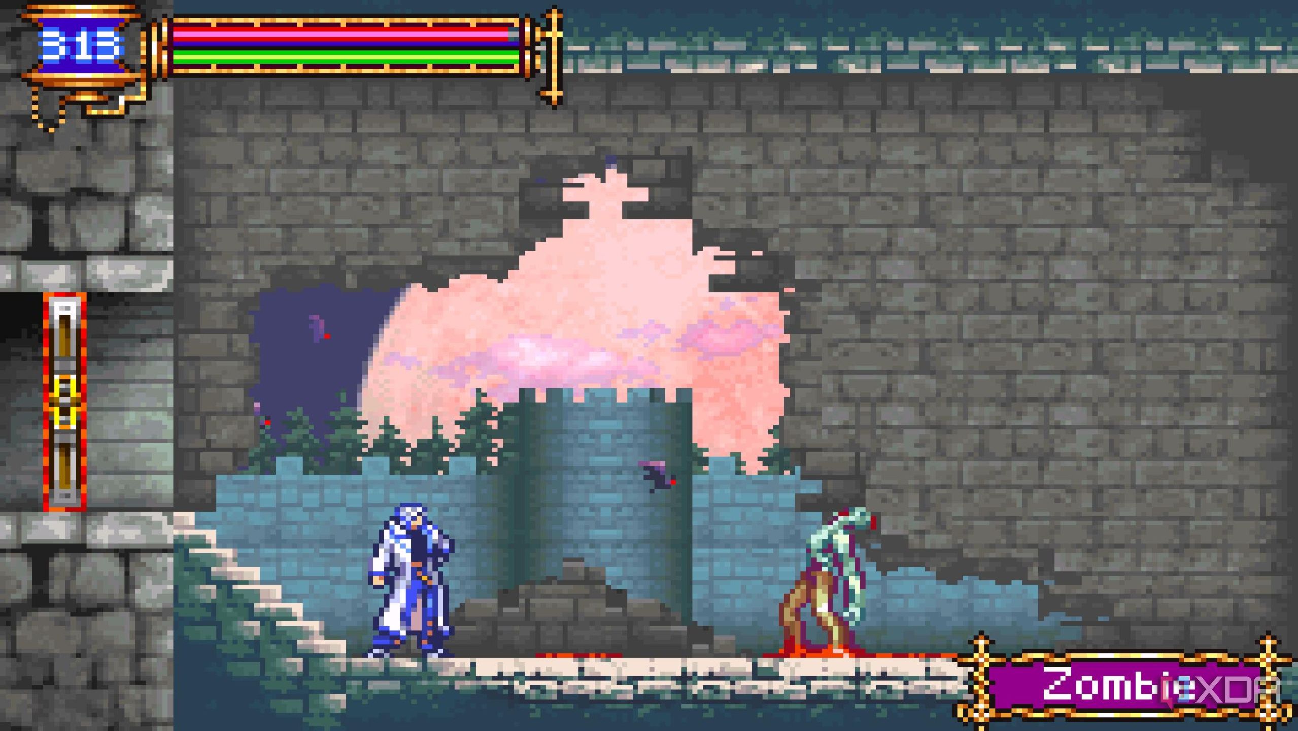 Screenshot from the game Castlevania: Aria of Sorrow.