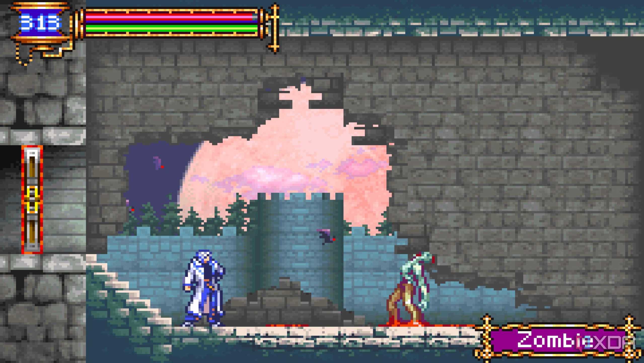 Screenshot from the game Castlevania: Aria of Sorrow.