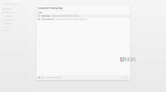 Create connection testing page in Logseq