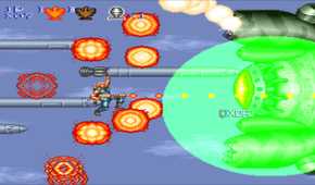 Stage 4 boss battle in Contra III: The Alien Wars.