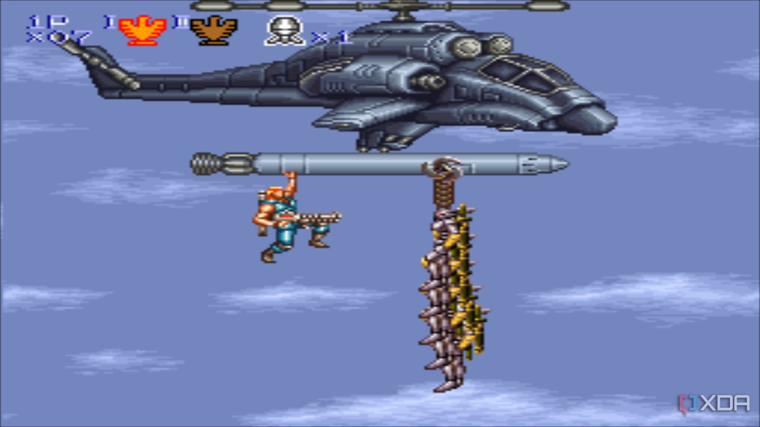 Stage 4 in Contra III: The Alien Wars.