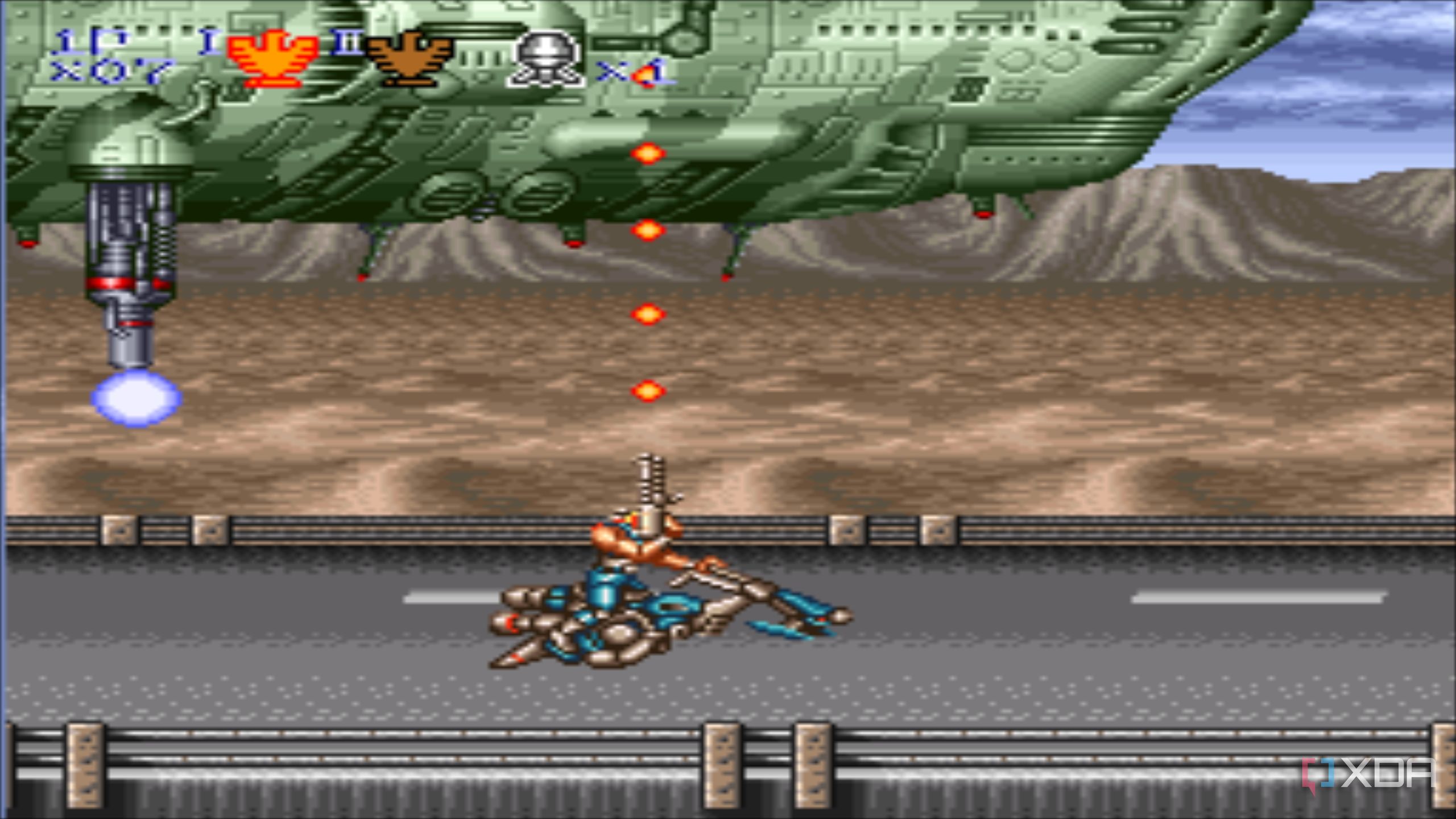 Stage 4 in Contra III: The Alien Wars.