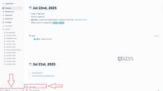 Create new page in Logseq
