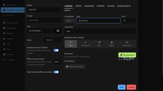 Creating an SSH profile