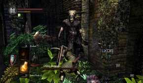 The Capra Demon boss fight in Dark Souls.
