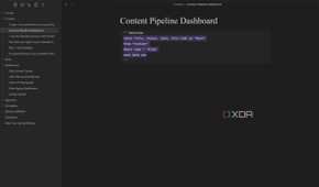 Dataview query in content pipeline dashboard