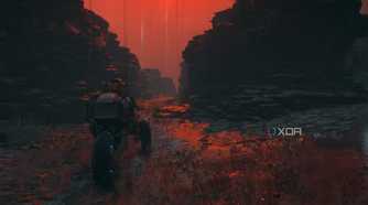 Sam riding a trike in Death Stranding 2.