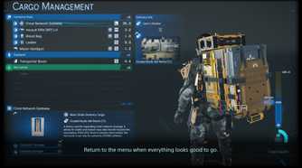 Cargo management in Death Stranding 2.