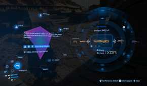 The radial menu for weapon selection in Death Stranding 2.