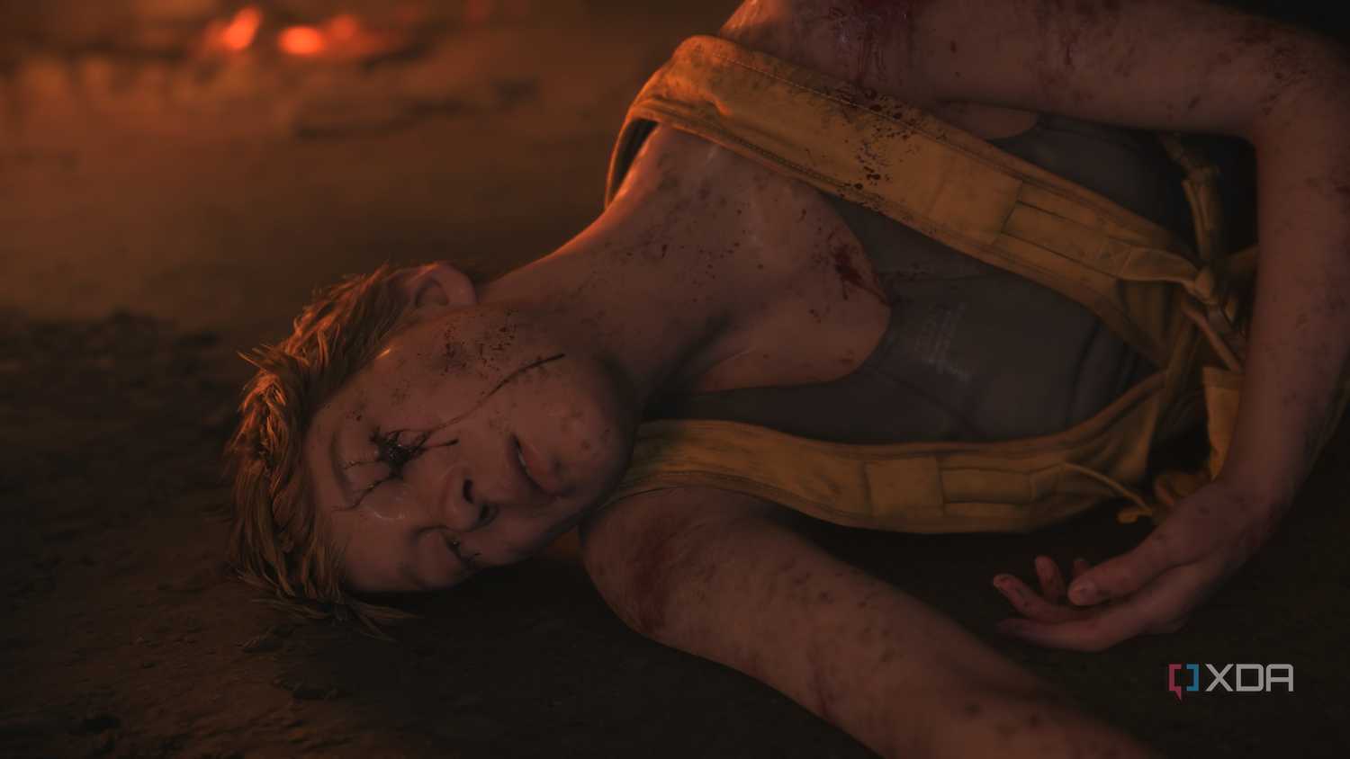 Fragile lying on the ground in Death Stranding 2.