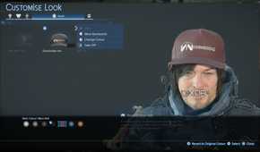 Customizable cap in Death Stranding 2.