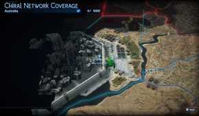 The map in Death Stranding 2.