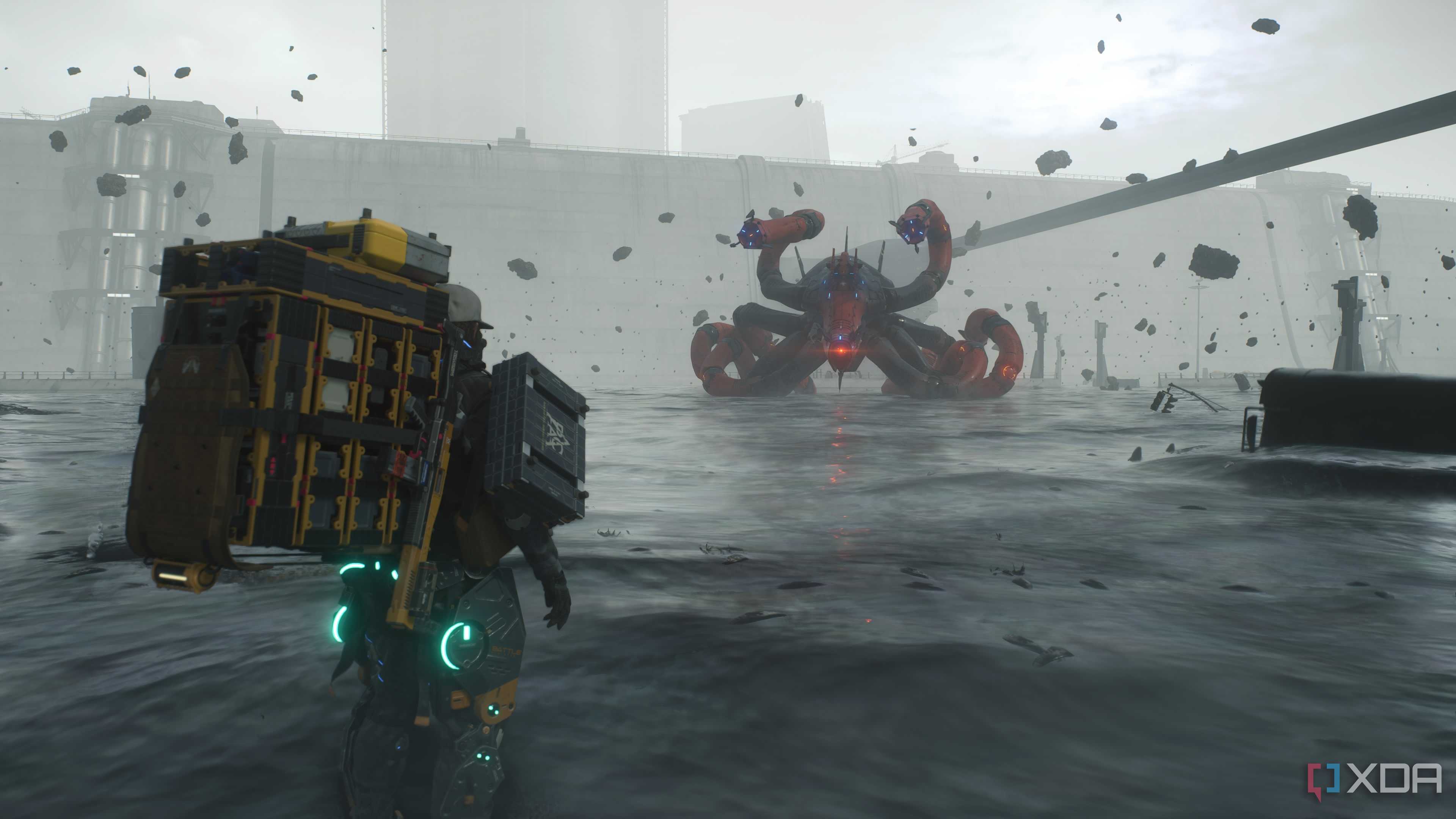 A giant mecha BT in Death Stranding 2.