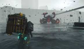A giant mecha BT in Death Stranding 2.