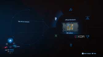 The radial menu for cargo management in Death Stranding 2.