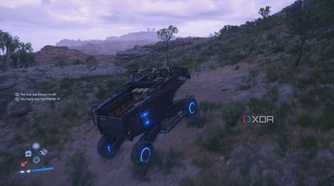 A pickup off-roader in Death Stranding 2.