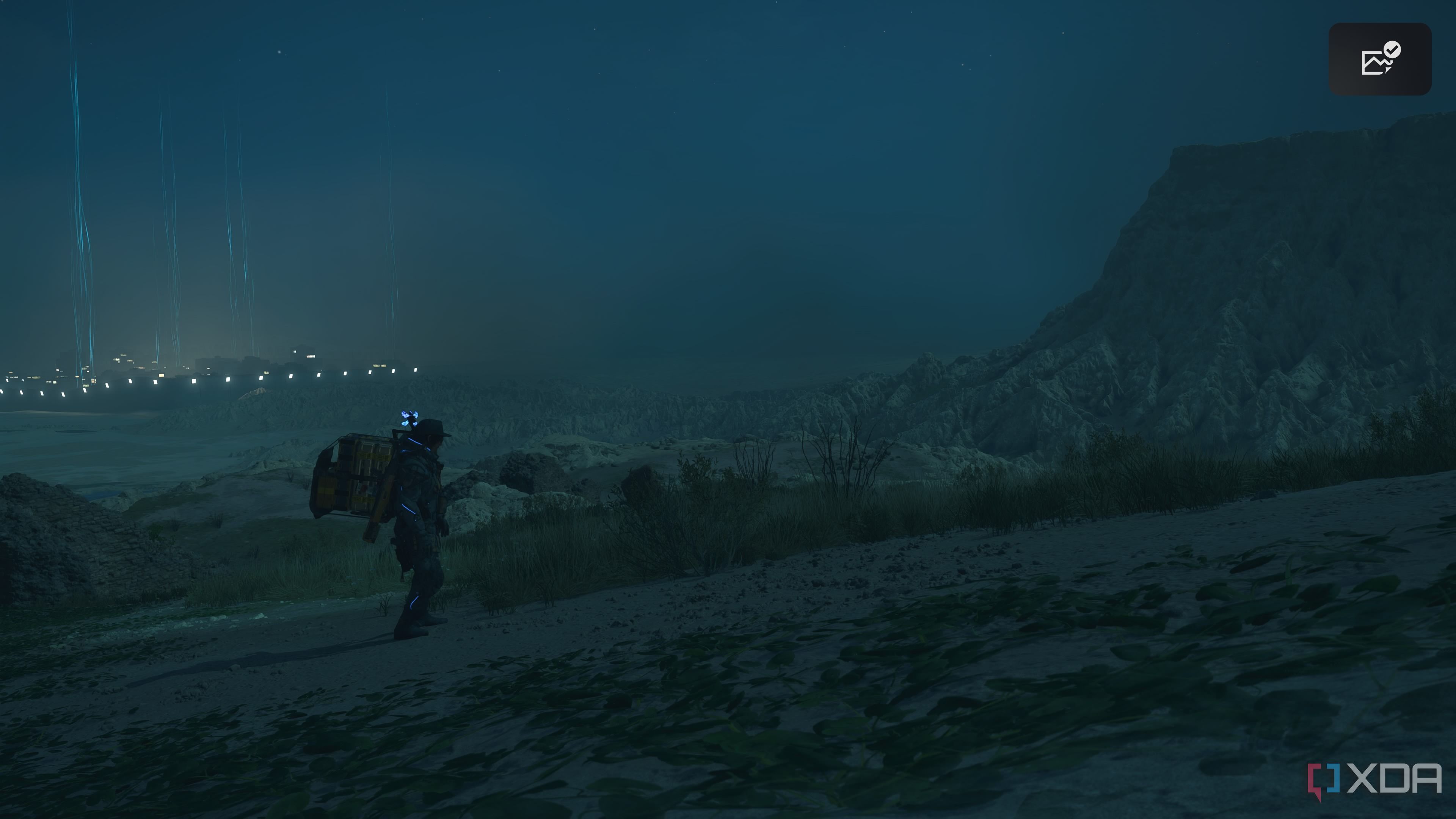 Raining and draw distance in Death Stranding 2.